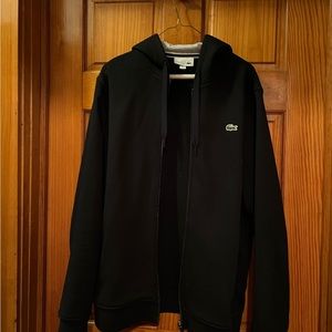 Lacoste mens zip up hoodie